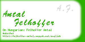 antal felhoffer business card